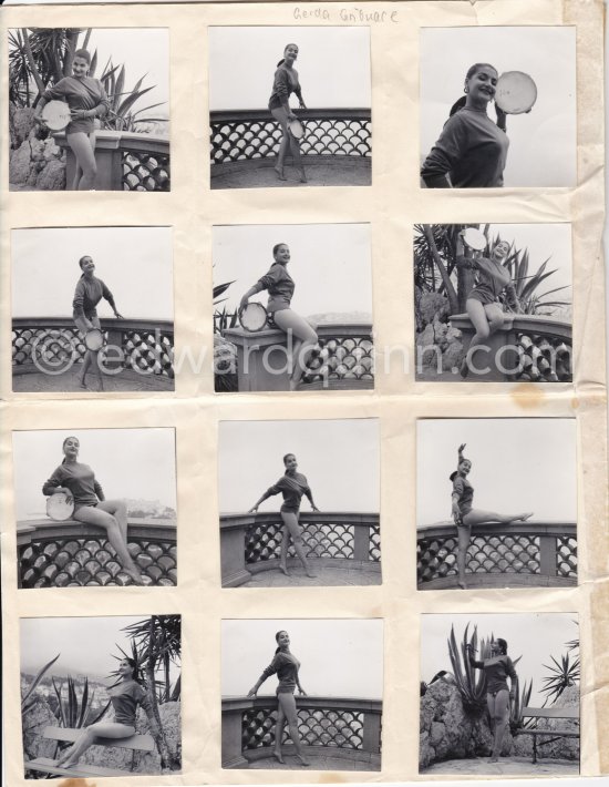 Gerda Gribnace. Monte Carlo 1951. Contact prints. Photos from original negatives available. - Photo by Edward Quinn