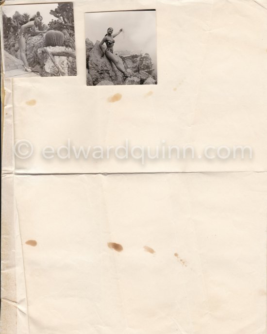 Gerda Gribnace. Monte Carlo 1951. Contact prints. Photos from original negatives available. - Photo by Edward Quinn