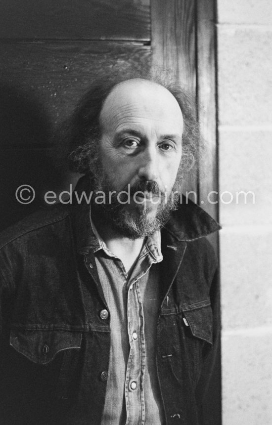 Richard Hamilton, "Inventor of Pop Art" at his studio. London 1977. - Photo by Edward Quinn