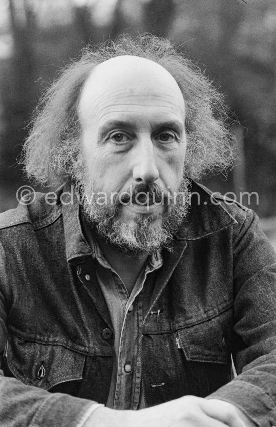 Richard Hamilton, "Inventor of Pop Art" at his studio. London 1977. - Photo by Edward Quinn
