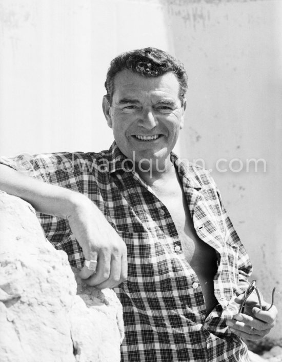 Jack Hawkins, Beaulieu 1961. - Photo by Edward Quinn