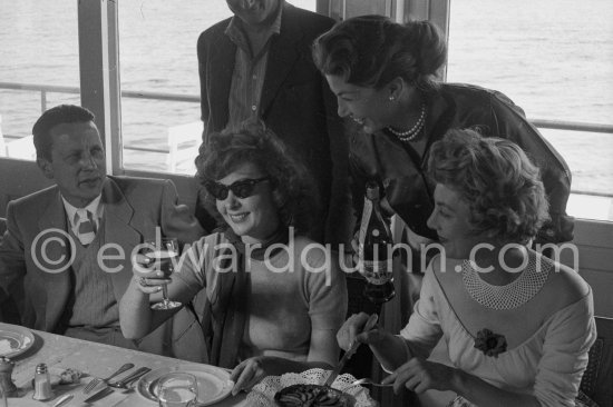 Susan Hayward and the Cannes Festival Organiser Robert Favre Le Bret. Cannes Festival 1956. - Photo by Edward Quinn