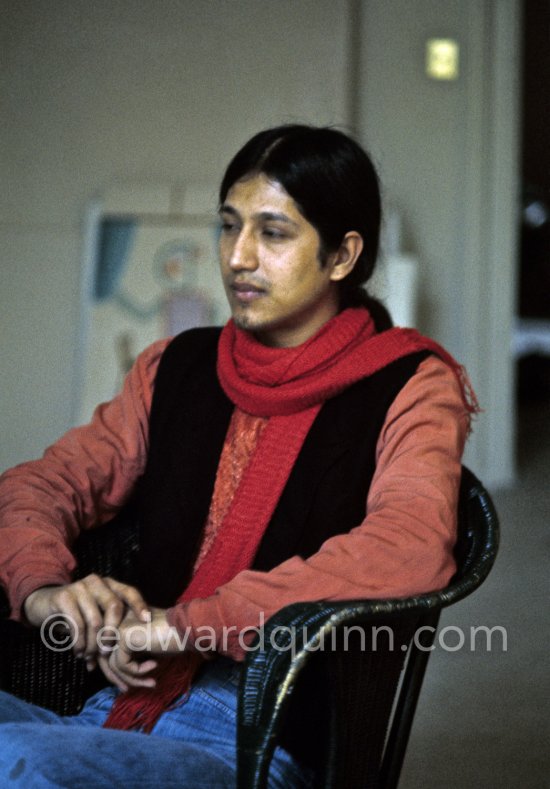 Carlos, model for David Hockney, Paris 1975. - Photo by Edward Quinn