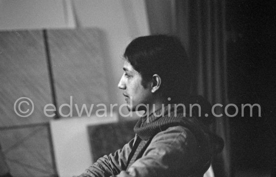 Carlos, model for David Hockney, Paris 1975. - Photo by Edward Quinn