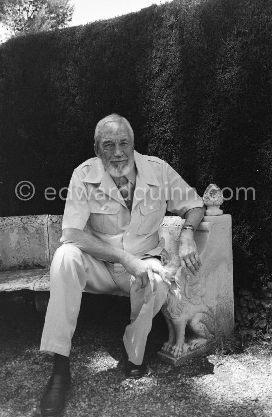 John Huston. Cannes Film Festival 1979. - Photo by Edward Quinn