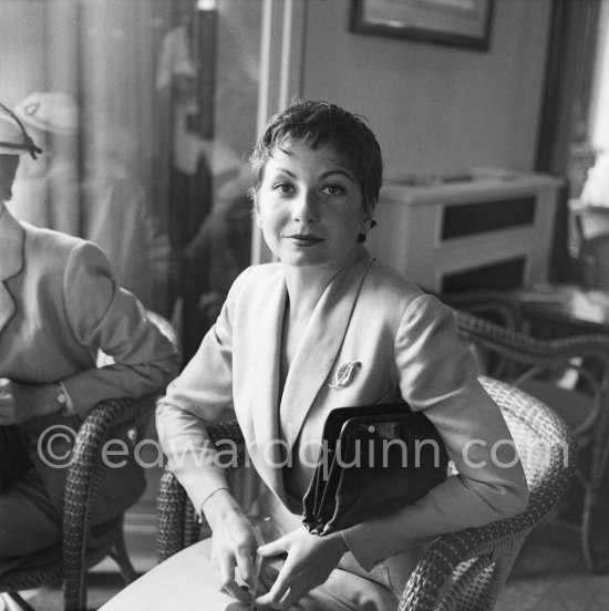 Zizi Jeanmaire. Monaco 1953. - Photo by Edward Quinn