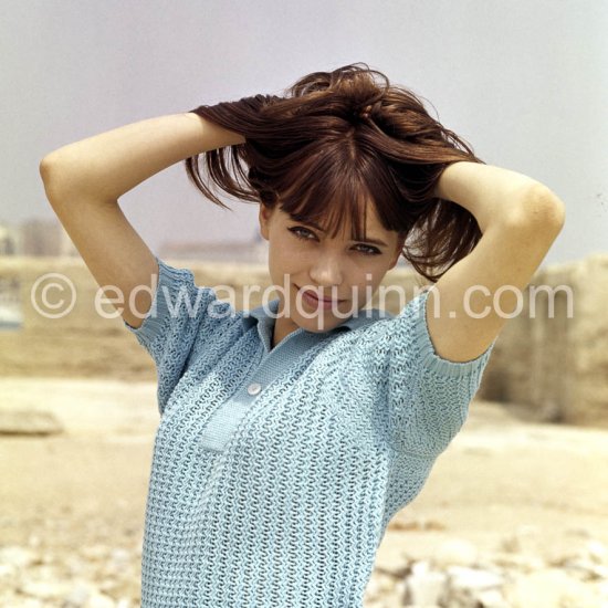 Anna Karina (wife of Godard), Cannes Film Festival 1960. - Photo by Edward Quinn