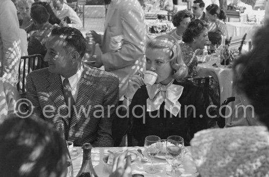 Grace Kelly and Rupert Allan. Cannes Film Festival 1955. - Photo by Edward Quinn