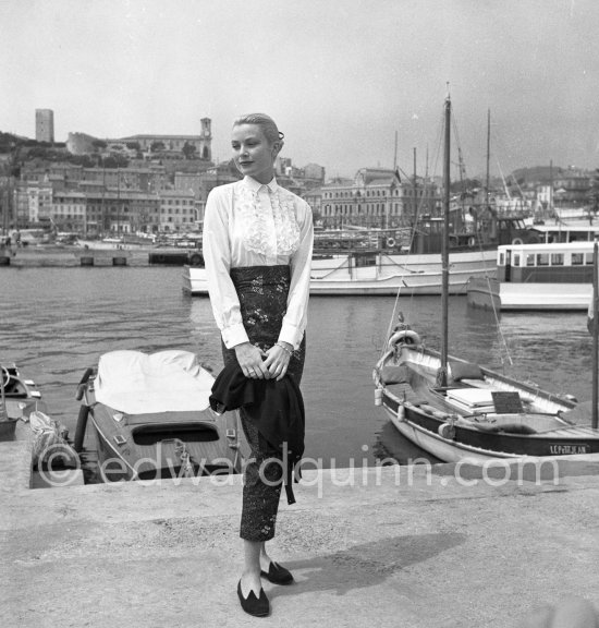 Grace Kelly. Cannes Film Festival 1955. - Photo by Edward Quinn