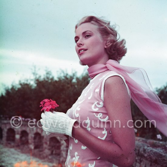 Grace Kelly during filming of "To Catch a Thief" 1954. - Photo by Edward Quinn