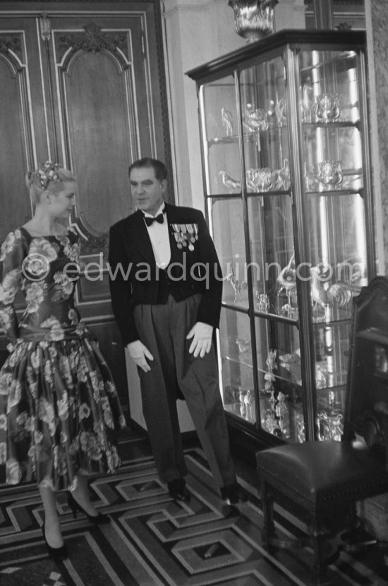 Grace Kelly (later to become Princess Grace) at the Royal Palace just before she met Prince Rainier for the first time. One of Prince Rainier’s personal servants, Michel Demorizi, guided her around some of the great number of rooms of the Royal Palace. Monaco 1955. - Photo by Edward Quinn