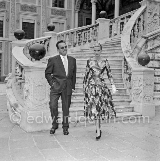 Grace Kelly’s first meeting with Prince Rainier, the man who would become her husband, 1955. To break the ice between two shy people it was decided they should go for a walk in the palace gardens. The couple were married in Monaco the following year. Monaco 1955. - Photo by Edward Quinn