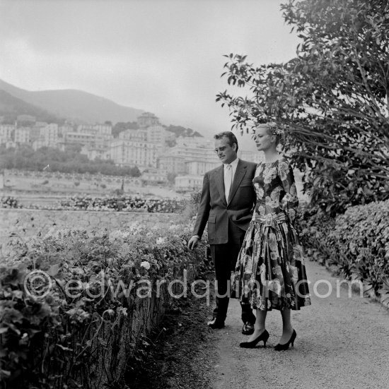 Grace Kelly’s first meeting with Prince Rainier, the man who would become her husband, 1955. To break the ice between two shy people it was decided they should go for a walk in the palace gardens. The couple were married in Monaco the following year. Monaco 1955. - Photo by Edward Quinn