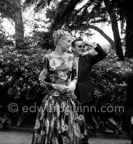 Grace Kelly’s first meeting with Prince Rainier, the man who would become her husband, 1955. To break the ice between two shy people it was decided they should go for a walk in the palace gardens. The couple were married in Monaco the following year. Monaco 1955. - Photo by Edward Quinn