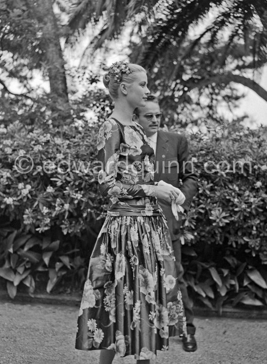 Grace Kelly’s first meeting with Prince Rainier, the man who would become her husband, 1955. To break the ice between two shy people it was decided they should go for a walk in the palace gardens. The couple were married in Monaco the following year. Monaco 1955. - Photo by Edward Quinn