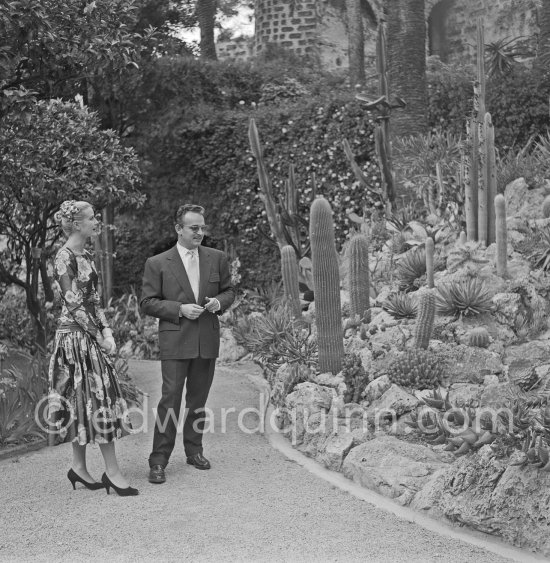 Grace Kelly’s first meeting with Prince Rainier, the man who would become her husband, 1955. To break the ice between two shy people it was decided they should go for a walk in the palace gardens. The couple were married in Monaco the following year. Monaco 1955. - Photo by Edward Quinn