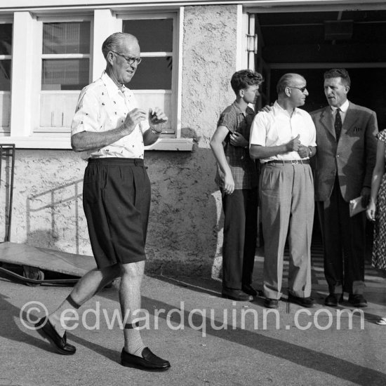 Joseph Kennedy, former American ambassador, father of John Kennedy, at Nice airport 1954. - Photo by Edward Quinn