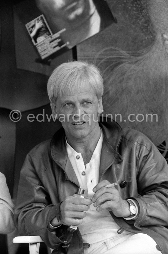 Klaus Kinski on the occasion of the screening of "Woyzek" directed by Werner Herzog at the Cannes Film Festival 1979. - Photo by Edward Quinn