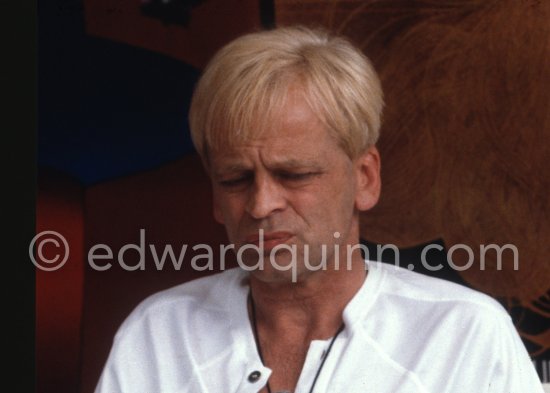 Klaus Kinski on the occasion of the screening of "Woyzek" directed by Werner Herzog at the Cannes Film Festival 1979. - Photo by Edward Quinn