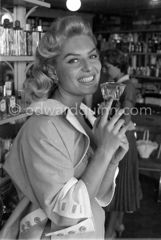 Belinda Lee, Cannes Film Festival 1956. - Photo by Edward Quinn