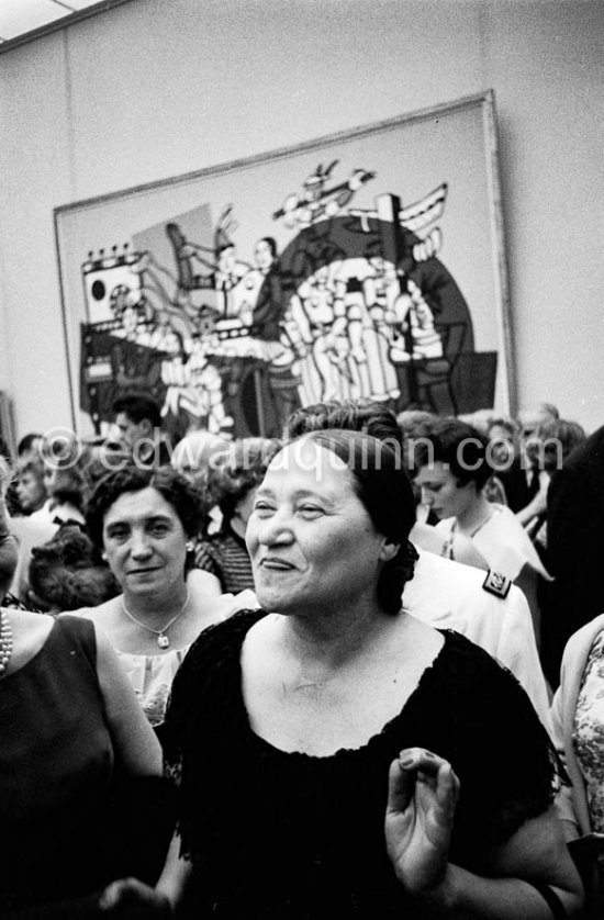 Nadia Léger. Inauguration of Musée Fernand Léger, Biot, May 13 1960. - Photo by Edward Quinn