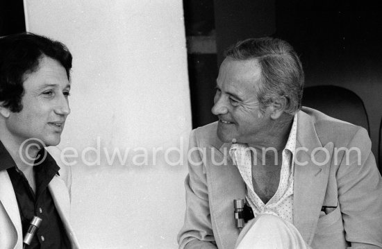 Jack Lemmon, other person not identified. Cannes Film Festival 1979. - Photo by Edward Quinn