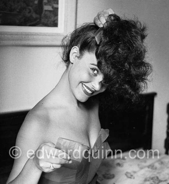 Suzanne Levesi, a young actress and model, known on English television as “Monte Carlo Hot Baby”. Villefranche 1953. - Photo by Edward Quinn
