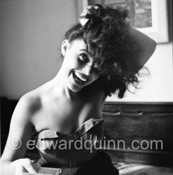 Suzanne Levesi, a young actress and model, known on English television as “Monte Carlo Hot Baby”. Villefranche 1953. - Photo by Edward Quinn