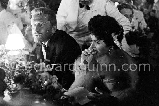 More than 1000 people assisted the Monte Carlo gala evening in aid of the polio victims in 1955. Amongst the guests were Gina Lollobrigida and Kirk Douglas. Monte Carlo 1955. - Photo by Edward Quinn