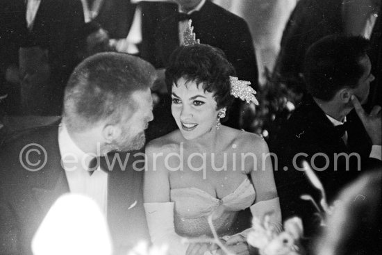 More than 1000 people assisted the Monte Carlo gala evening in aid of the polio victims in 1955. Amongst the guests were Gina Lollobrigida and Kirk Douglas. Monte Carlo 1955. - Photo by Edward Quinn