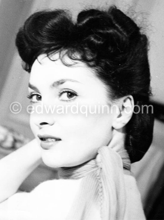 First photos of Gina Lollobrigida. Cannes Film Festival 1952. - Photo by Edward Quinn