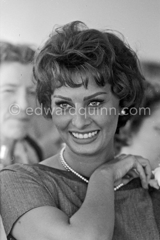 Sophia Loren at the peak of her success at the Cannes Film Festival 1958. - Photo by Edward Quinn