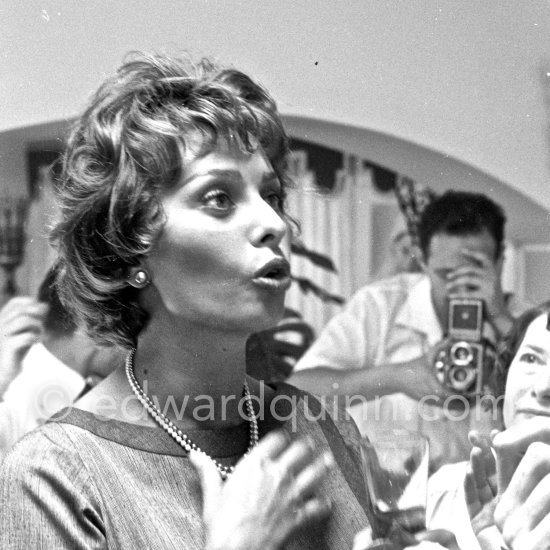 Sophia Loren at the peak of her success at the Cannes Film Festival 1958. - Photo by Edward Quinn