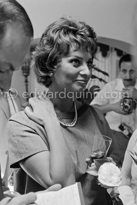 Sophia Loren at the peak of her success at the Cannes Film Festival 1958. - Photo by Edward Quinn