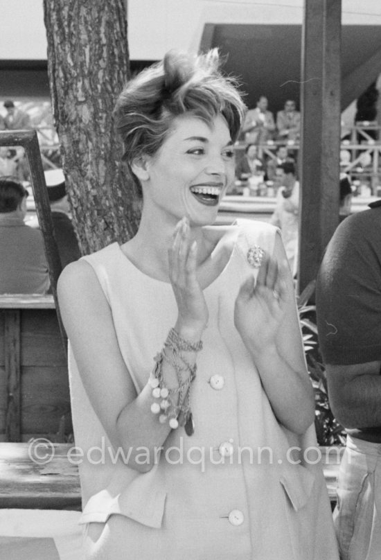 Elsa Martinelli at the Grand Prix Monaco 1958. - Photo by Edward Quinn