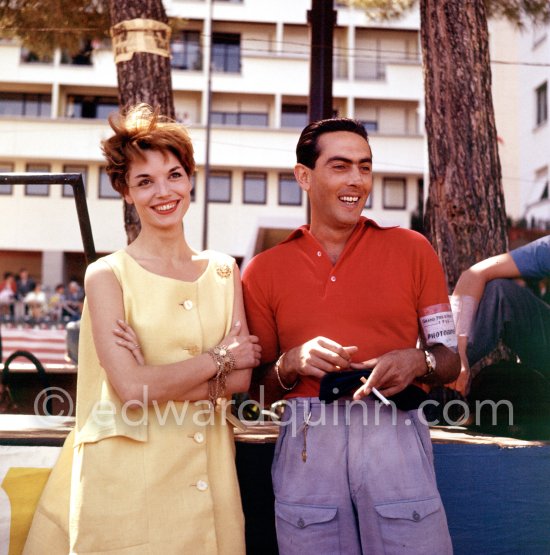 Elsa Martinelli at the Grand Prix Monaco 1958. - Photo by Edward Quinn