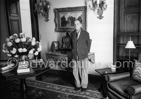 Somerset Maugham at his Villa Mauresque. Saint-Jean-Cap-Ferrat 1962. - Photo by Edward Quinn