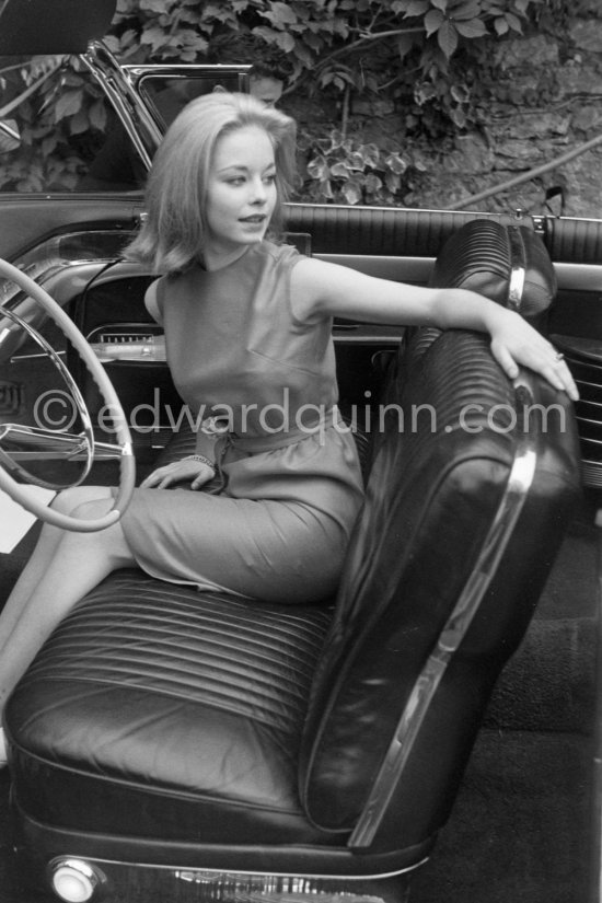 Sal Mineo and Jill Haworth. Cannes 1961. Car: Cadillac 1958 Eldorado Biarritz Convertible Style 6267SX - Photo by Edward Quinn
