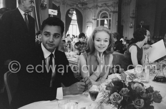 Sal Mineo and Jill Haworth. Cannes 1961. - Photo by Edward Quinn