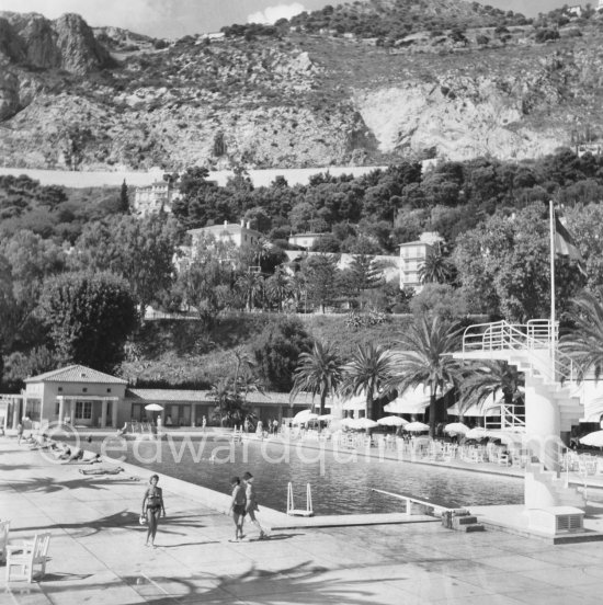 Monte Carlo Beach about 1951. - Photo by Edward Quinn