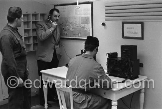 Radio station at the Royal Palace. Monaco 1954 - Photo by Edward Quinn