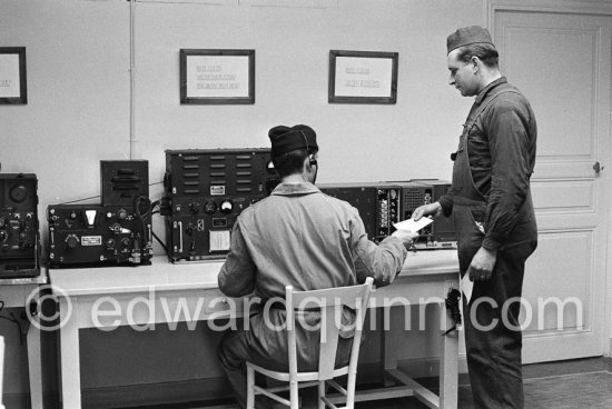 Radio station at the Royal Palace. Monaco 1954 - Photo by Edward Quinn