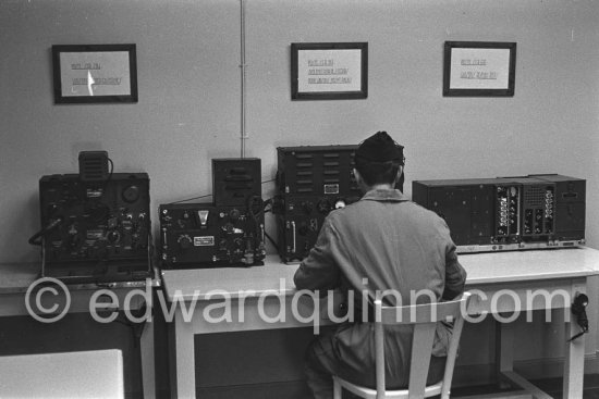 Radio station at the Royal Palace. Monaco 1954 - Photo by Edward Quinn