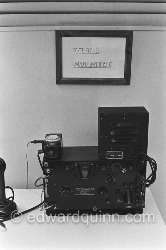 Radio station at the Royal Palace. Monaco 1954 - Photo by Edward Quinn