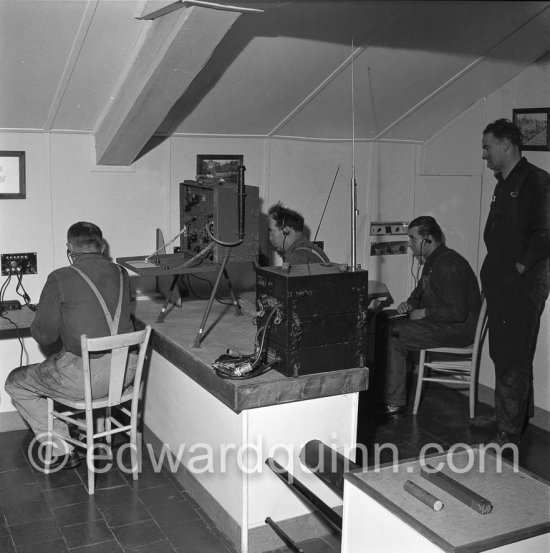 Radio station at the Royal Palace. Monaco 1954 - Photo by Edward Quinn