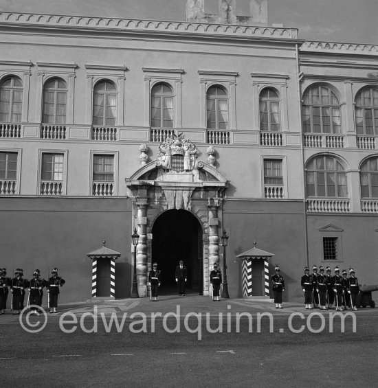 Monaco Palace. Monaco-Ville 1954. - Photo by Edward Quinn