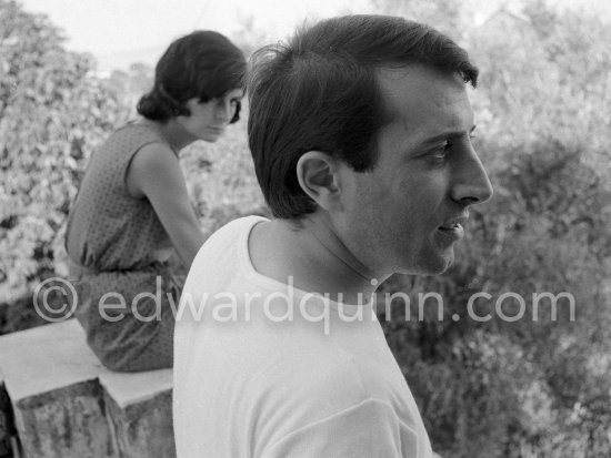 Raymond Moretti. Not identified lady. Nice 1962. - Photo by Edward Quinn