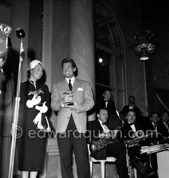 Michèle Morgan and Jean Marais at the Cannes Film Festival in 1951. - Photo by Edward Quinn