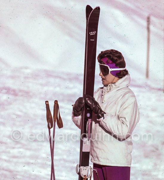 Eugénie Niarchos. St. Moritz 1962 - Photo by Edward Quinn