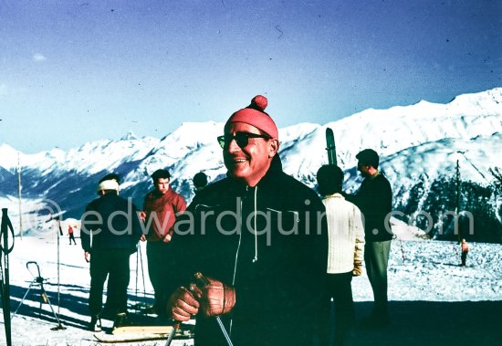 Stavros Niarchos. St. Moritz 1962. - Photo by Edward Quinn